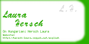 laura hersch business card